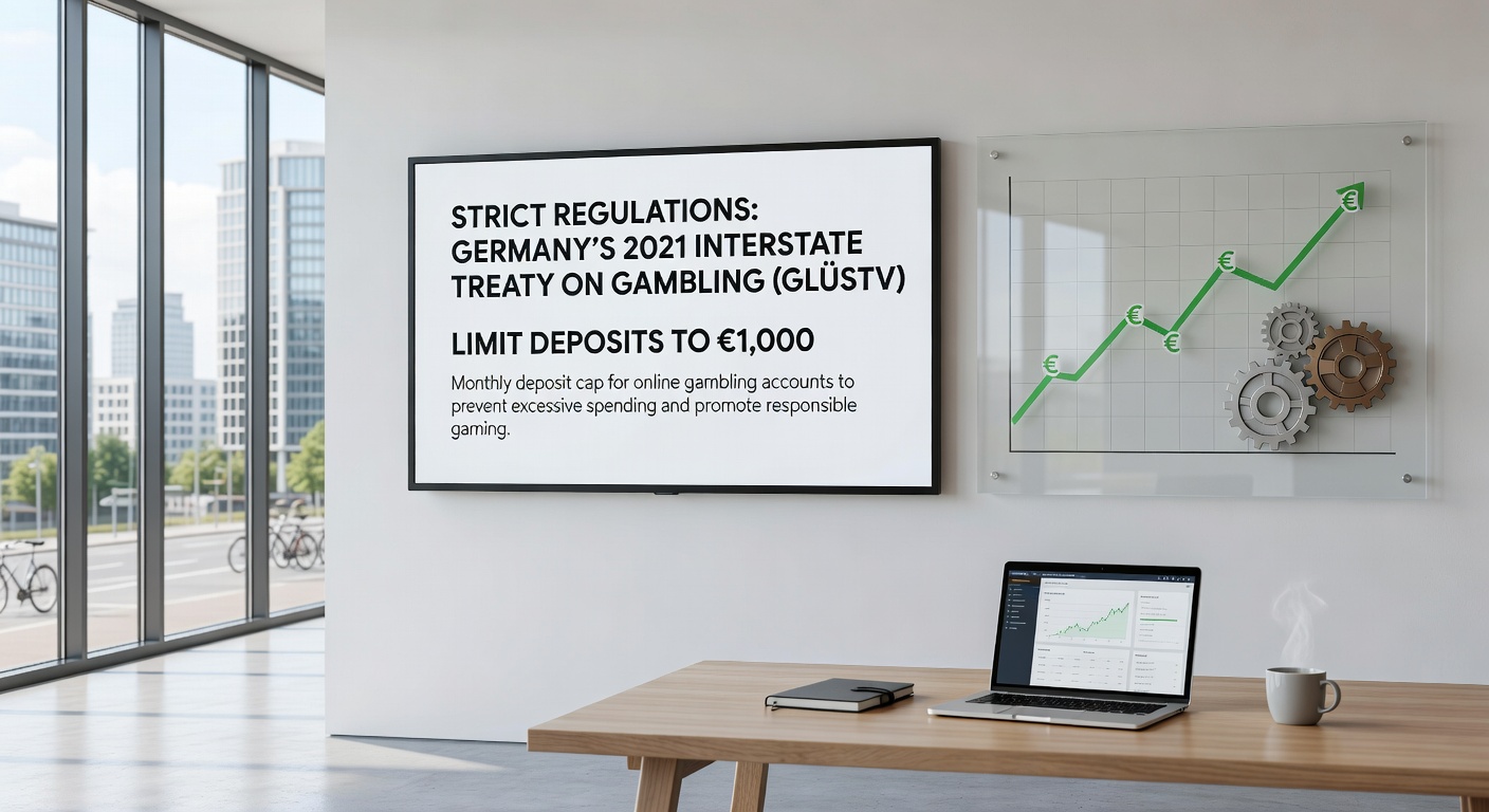 Darstellung von Blackjack-Tischen und regulatorischen Hürden in Deutschland