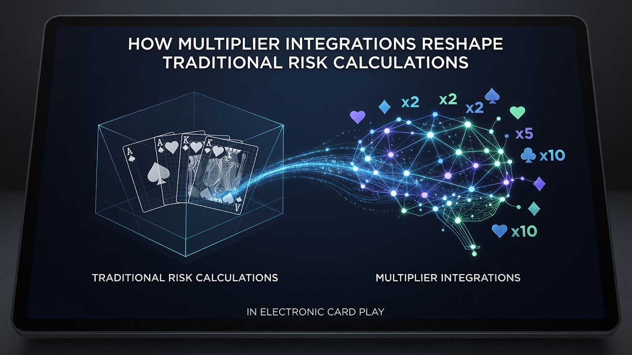Analyse-Dashboard mit Multiplikator-Effekten auf Risikoberechnungen in Kartenspielen