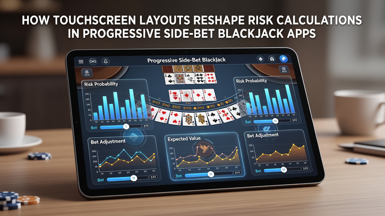 Detailansicht einer progressiven Nebenwette mit Touch-Interaktion in einer Blackjack-App