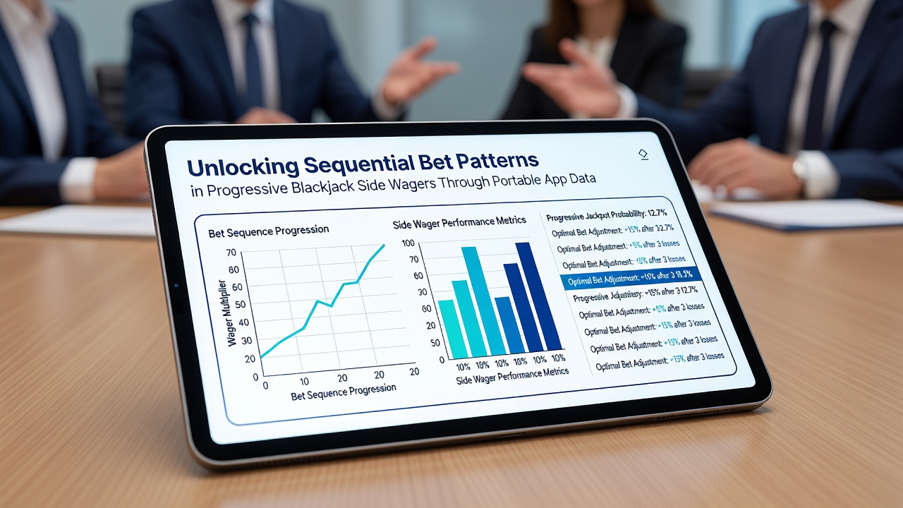 Visualisierung von sequenziellen Wettmustern aus App-Daten in progressiven Blackjack-Varianten